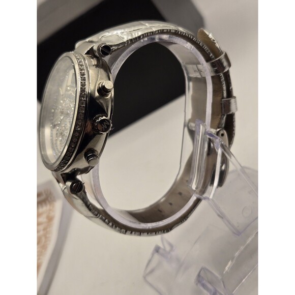 MICHAEL KORS LADIES Sawyer Chronograph Watch MK2443. RUNS - DEFECT PLEASE READ - Picture 12 of 14